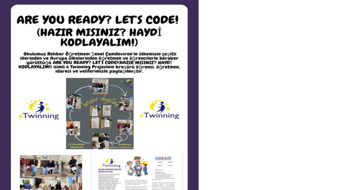  ARE YOU READY? LET'S CODE! HAZIR MISINZ? HAYDİ KODLAYALIM...